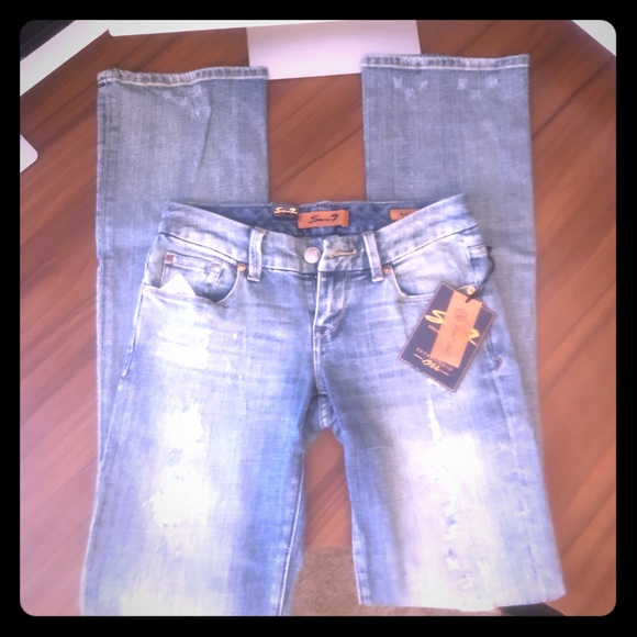 Seven7 Denim - NWT SEVEN7 Boot Cut Distressed Jeans 💙